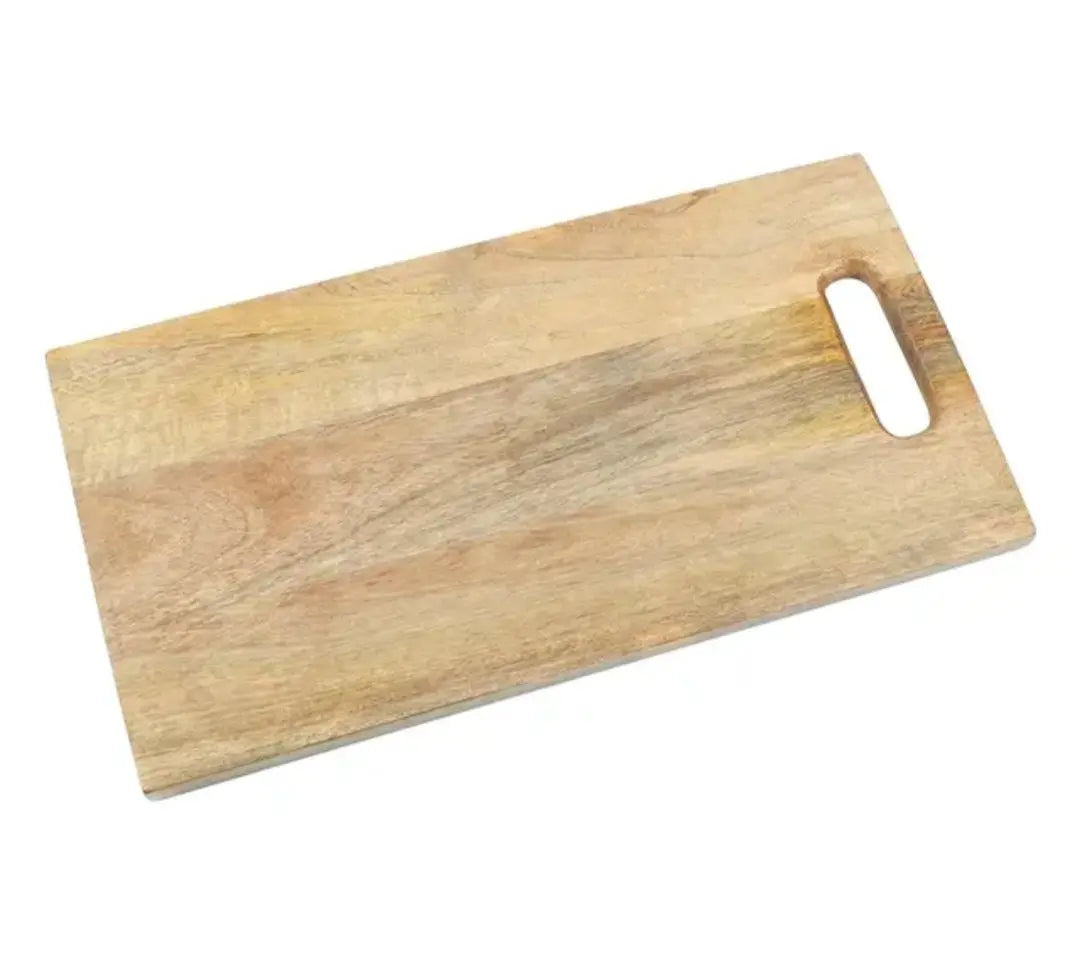 Premium Mango Wood Serving & Cutting Board (15 x 8 Inch) | Handcrafted Wooden Chopping Board for Kitchen, Cheese, Charcuterie & Snacks My Store