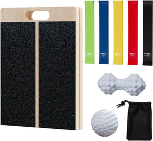 Slant Board for Calf Stretching - Wooden Incline Wedge Stretcher for Squats, Foot and Ankle Mobility, Portable Fitness Equipment, Balance Block for Heel Stretch
